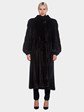 Woman's Full Length Ranch Mink Fur Coat