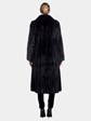 Woman's Saga Mink Ranch Mink Fur 7/8 Coat