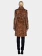 Woman's Georgio Armani Leopard Printed Lamb Coat