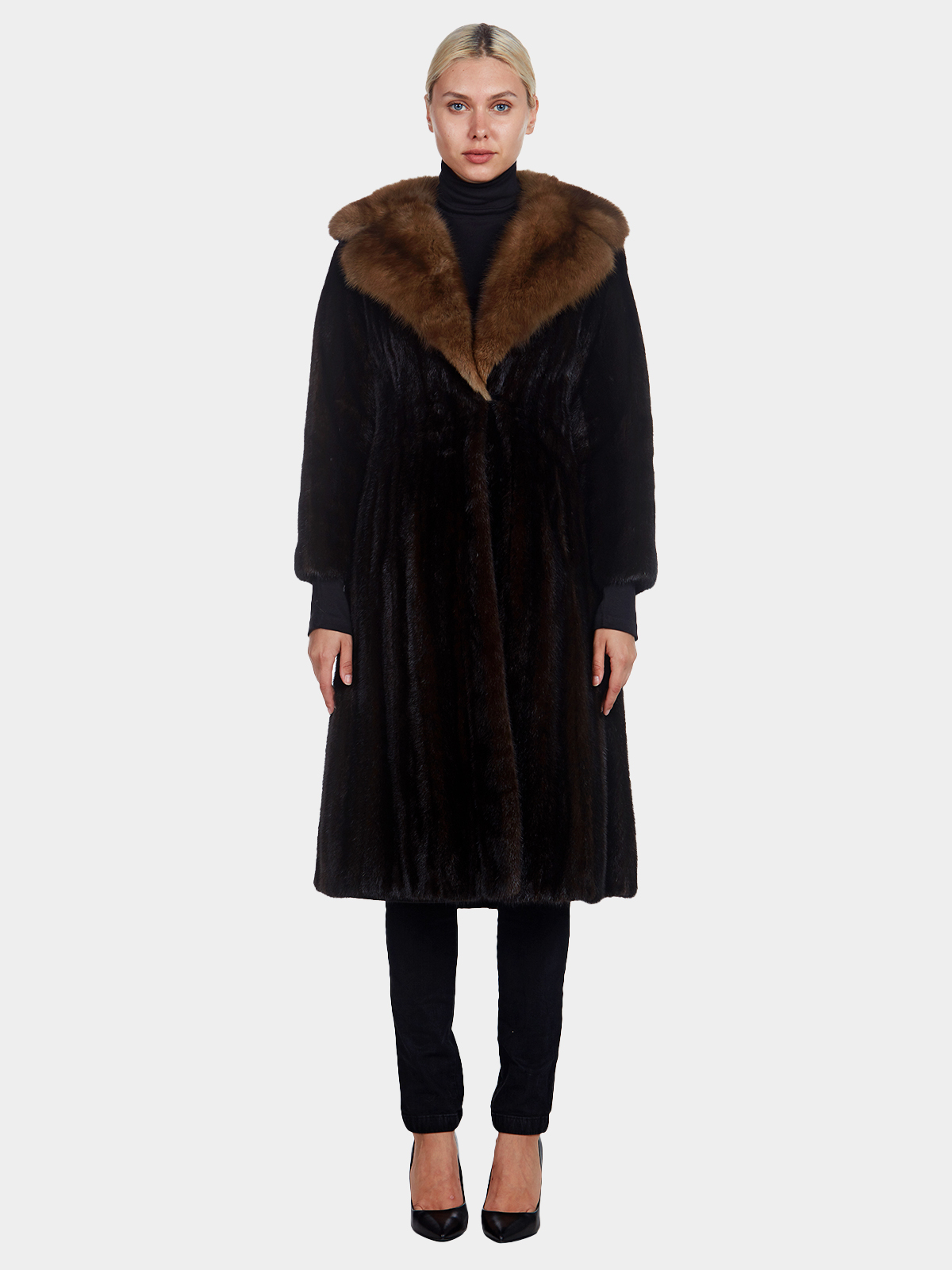 Rosoff Ranch Mink Fur Mid-Length Coat | Estate Furs