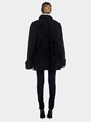 Woman's Revillon Black Broadtail Lamb Jacket