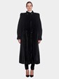 Woman's Full Length Megaris Ranch Mink Fur Coat