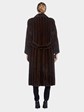 Woman's Mahogany Mink Fur  Coat