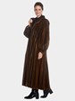 Woman's Full Length Demi Buff Female Mink Fur Coat