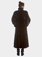 Woman's Mahogany Mink Fur 7/8 Coat