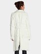 Woman's White Rabbit Hideout Coat