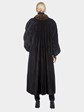 Woman's Full Length Ranch Mink and Sable Fur Coat