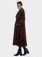Woman's Thorpe Lunaraine Mink Coat with Notch Collar