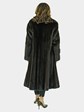 Woman's Dark Mahogany Female Mink Fur Coat