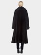 Woman's Dark Mahogany Mink Fur Coat