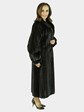 Woman's Dark Mahogany Female Mink Fur Coat