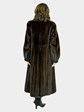 Woman's Mahogany Female Mink Fur Coat