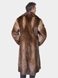 Man's Double Breasted Otter Fur Coat
