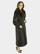 Woman's Mahogany Female Mink Fur Coat