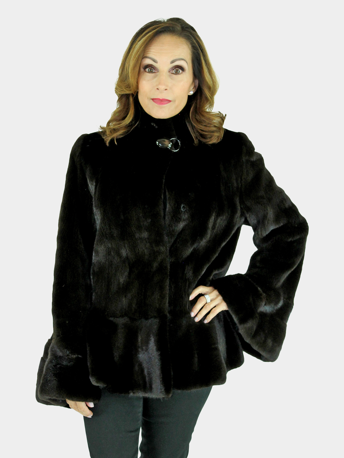 Woman's Ranch Female Mink Fur Jacket