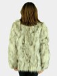 Woman's Sectioned Cross Fox Fur Jacket