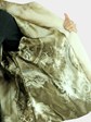Woman's Golden Cream Semi Sheared Mink Fur Jacket with Traditional Mink Trim