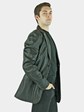 Man's New Black Leather Blazer