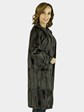 Fendi Woman's Swakara Lamb Fur 3/4 Coat