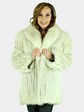 Woman's Blue Fox Fur Jacket