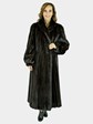 Woman's Dark Mahogany Female Mink Fur Coat