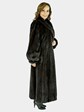 Woman's Dark Mahogany Female Mink Fur Coat