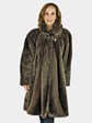 Woman's Phantom Sheared Beaver Fur 3/4 Coat
