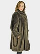 Woman's Phantom Sheared Beaver Fur 3/4 Coat