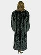 Woman's Black Sectioned Mink Fur Coat