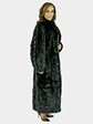Woman's Black Sectioned Mink Fur Coat