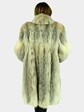 Woman's Natural Canadian Lynx Fur 7/8 Coat