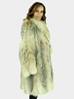 Woman's Natural Canadian Lynx Fur 7/8 Coat