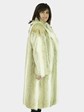 Woman's Coyote and Shadow Fox Fur Coat