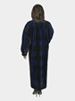 Oscar de La Renta Woman's Checkerboard Sheared Beaver Fur Coat