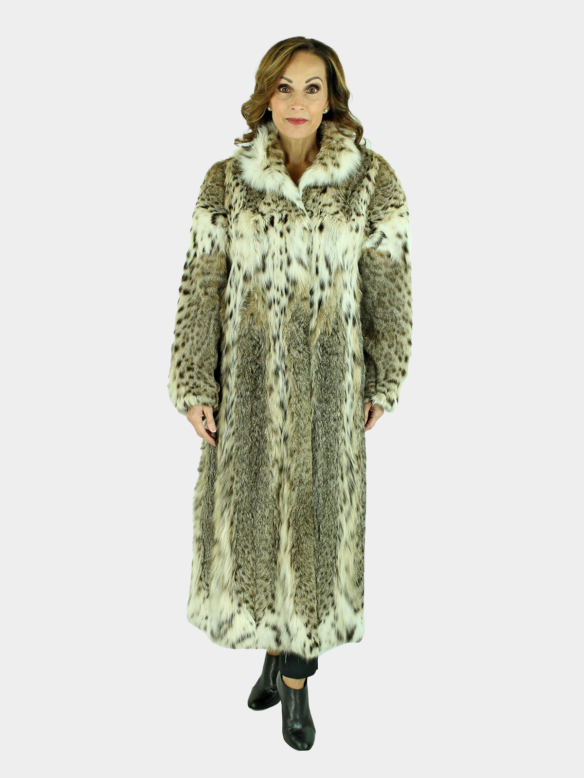 Woman's Cat Lynx Fur Coat