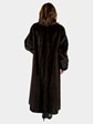 Woman's Mahogany Female Mink Fur Coat