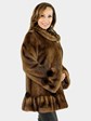 Woman's Demi Buff Female Mink Fur Jacket