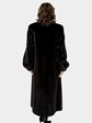 Woman's Dark Mahogany Female Mink Fur Coat