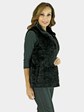 New Gorski Woman's Black Mink Fur Vest