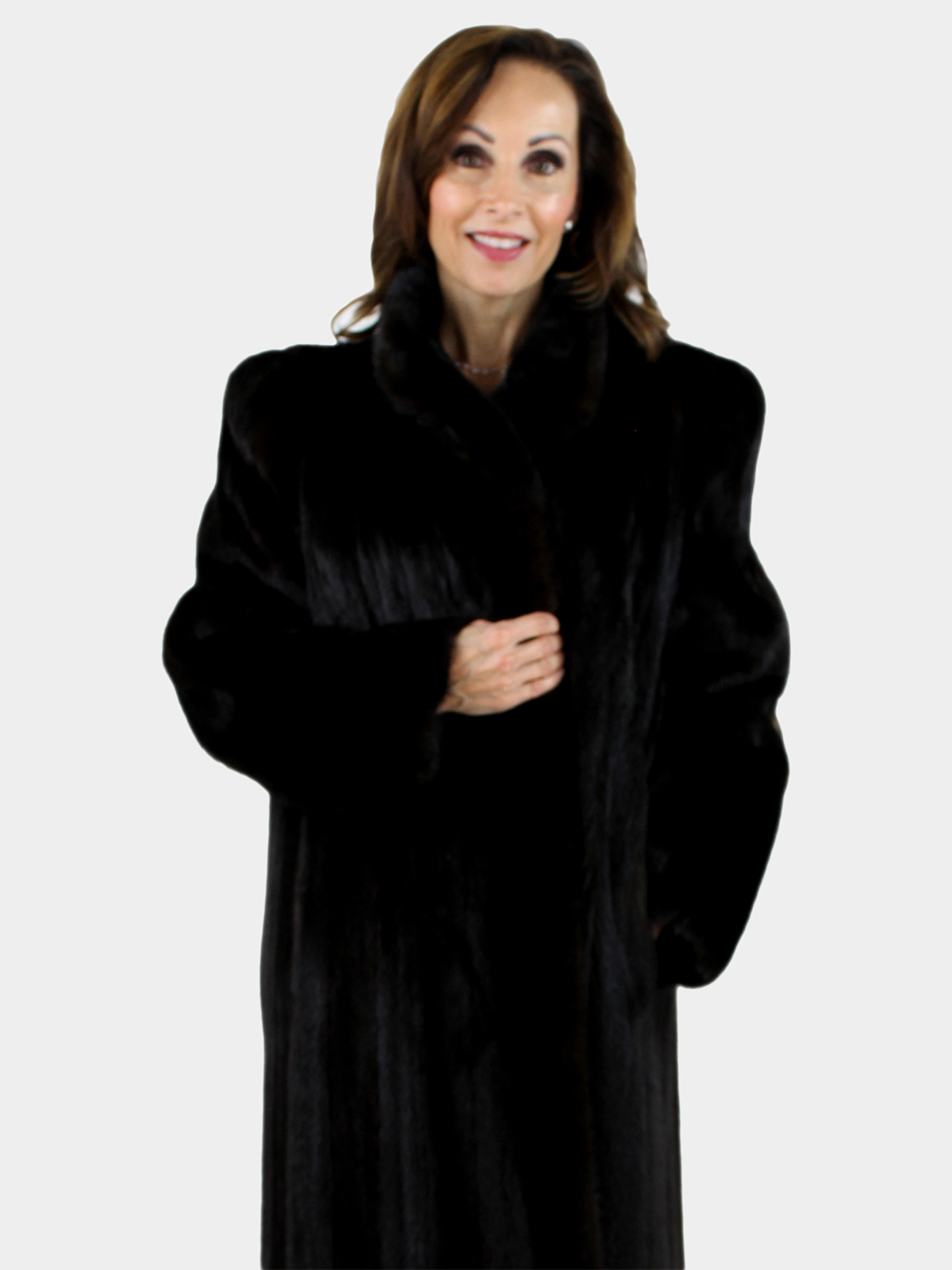 Woman's Ranch Mink Fur Coat 