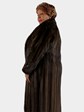 Woman's Mahogany Female Mink Fur Coat