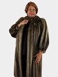 Woman's Natural Muskrat Fur Coat