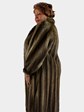 Woman's Natural Muskrat Fur Coat