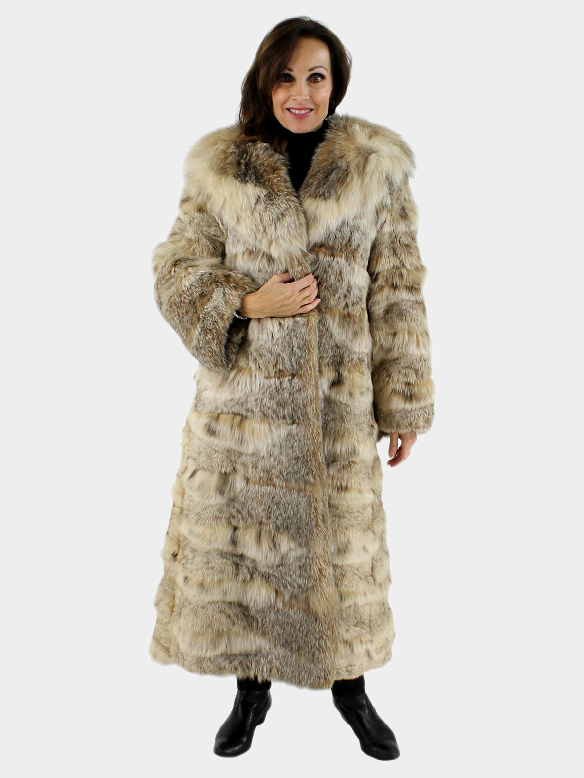 Woman's Natural Lynx Fur Coat