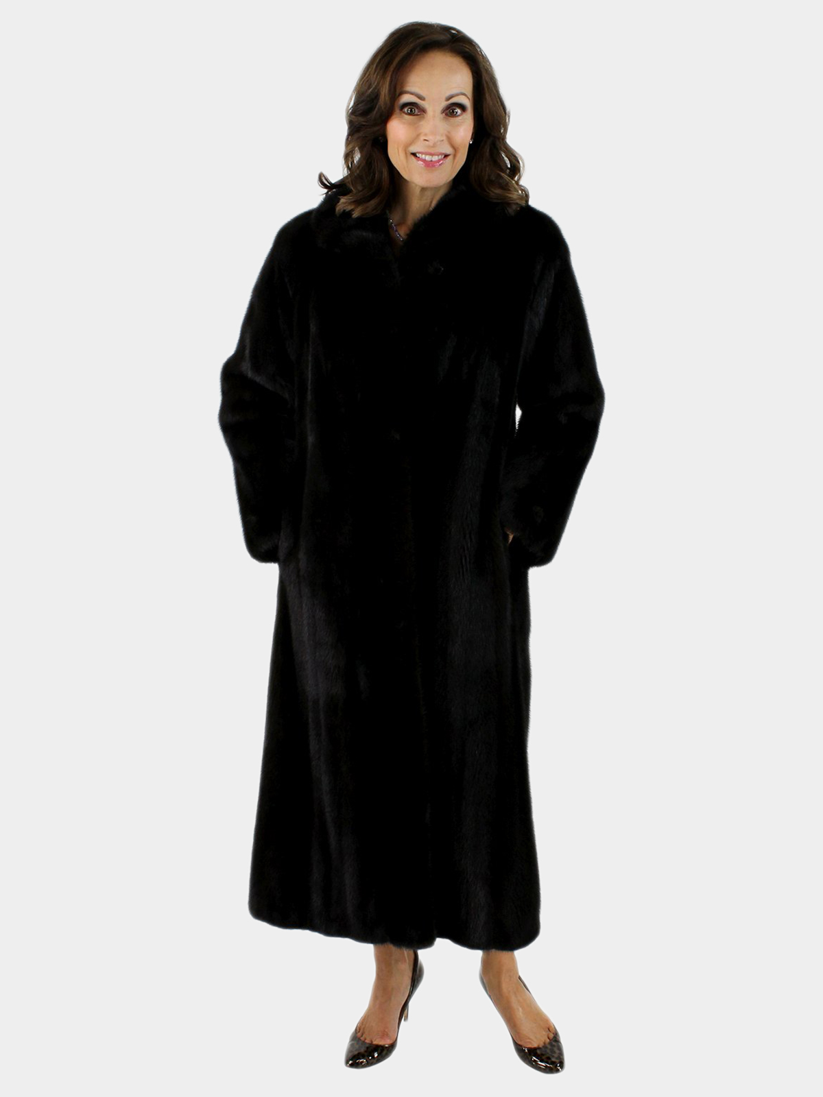 Petite Female Ranch Mink Fur Coat