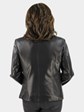 NEW Woman's Black Lamb Leather Jacket
