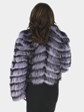 Michael Kors Designer Lilac Feathered Fox Bolero Jacket.