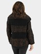 Woman's Brown and Black Persian Lamb Fur Jacket