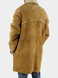 NEW Man's Camel Tipped Shearling Lamb Jacket