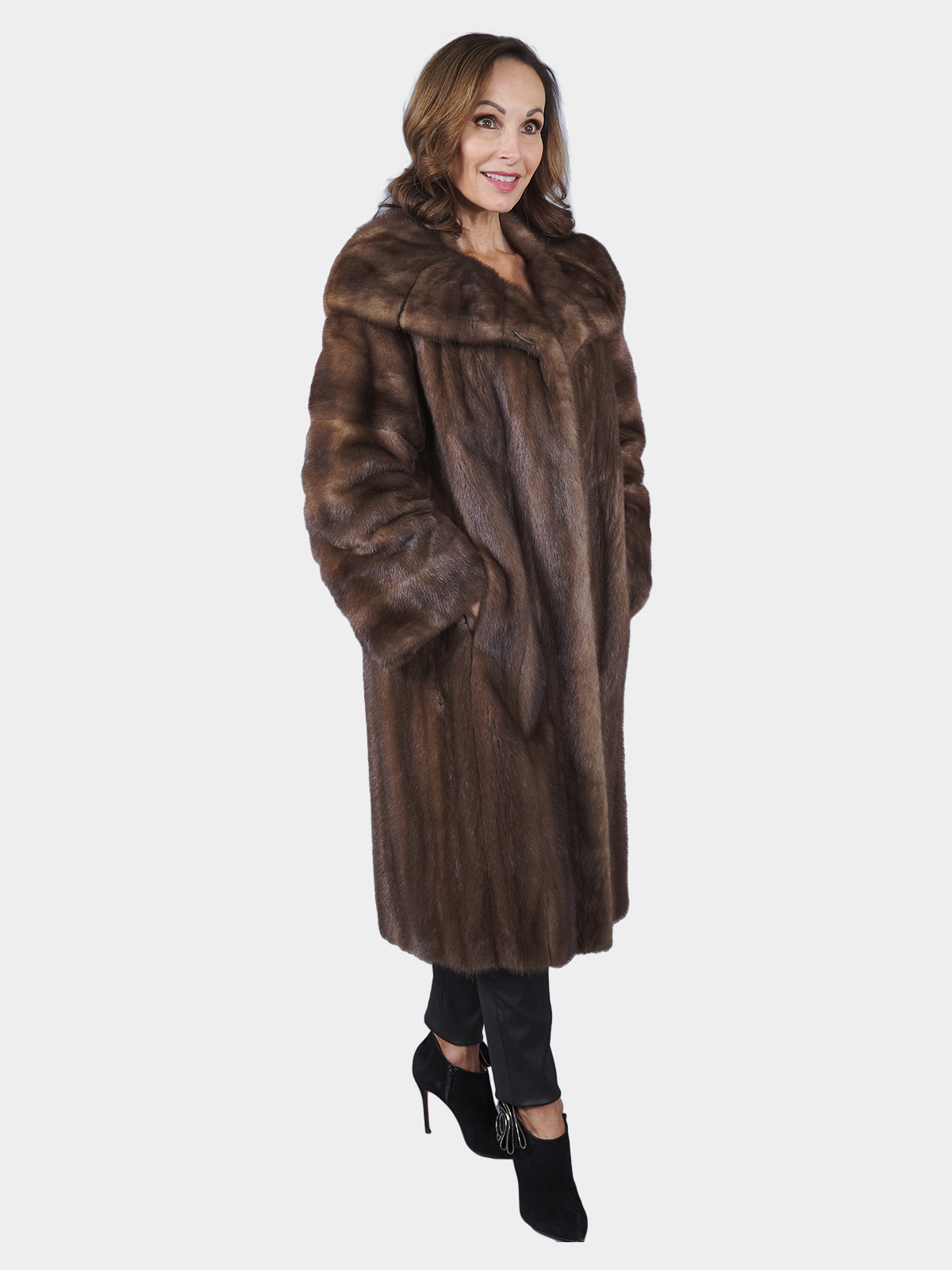 Women's Vintage Leutitia Mink Fur 7/8 Coat | Estate Furs